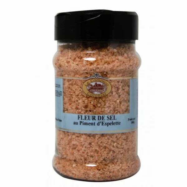 Grosses soldes ❤️ Fleur de Sel au Piment d’Espelette 250 g Le Comptoir Colonial ✨ 1