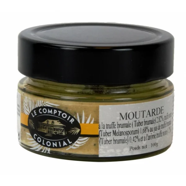 Remise 🔔 Moutarde à la Truffe Noire 100g Le Comptoir Colonial ✨ 1