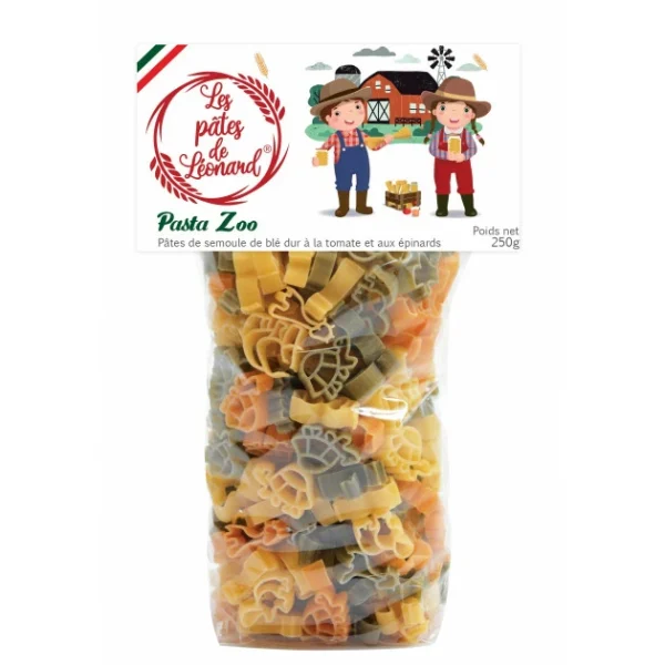 Le moins cher 😍 Pâtes Italiennes Zoo 250 g Les Pâtes de Léonard 😀 1